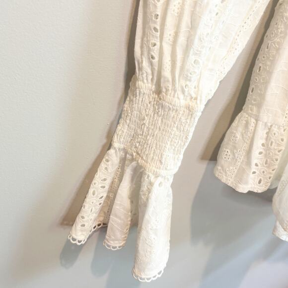 Sabo NWT White Eyelet Zeta Mini Dress - size XS - Picture 5 of 9